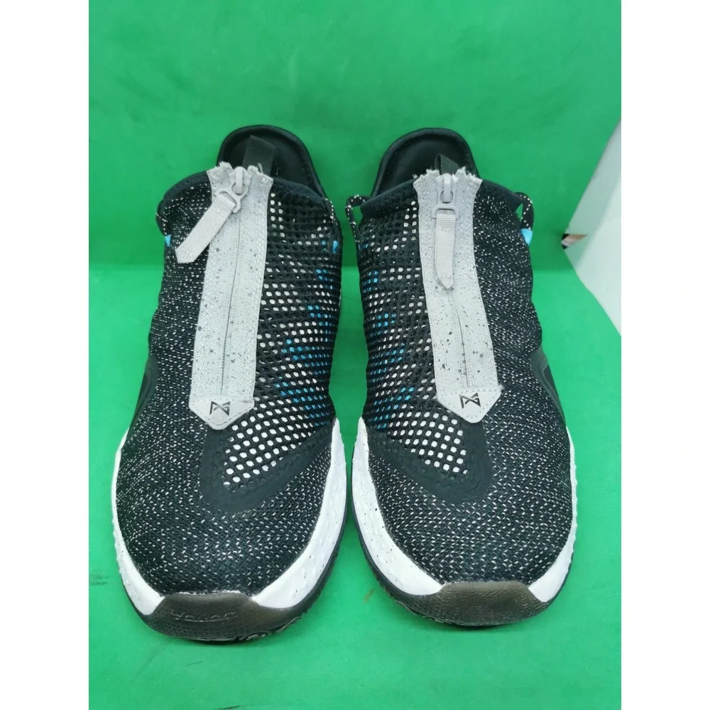 Nike PG 4 Paul George Black Wolf Grey Teal Blue Men Size 11 Basketball Shoes C8